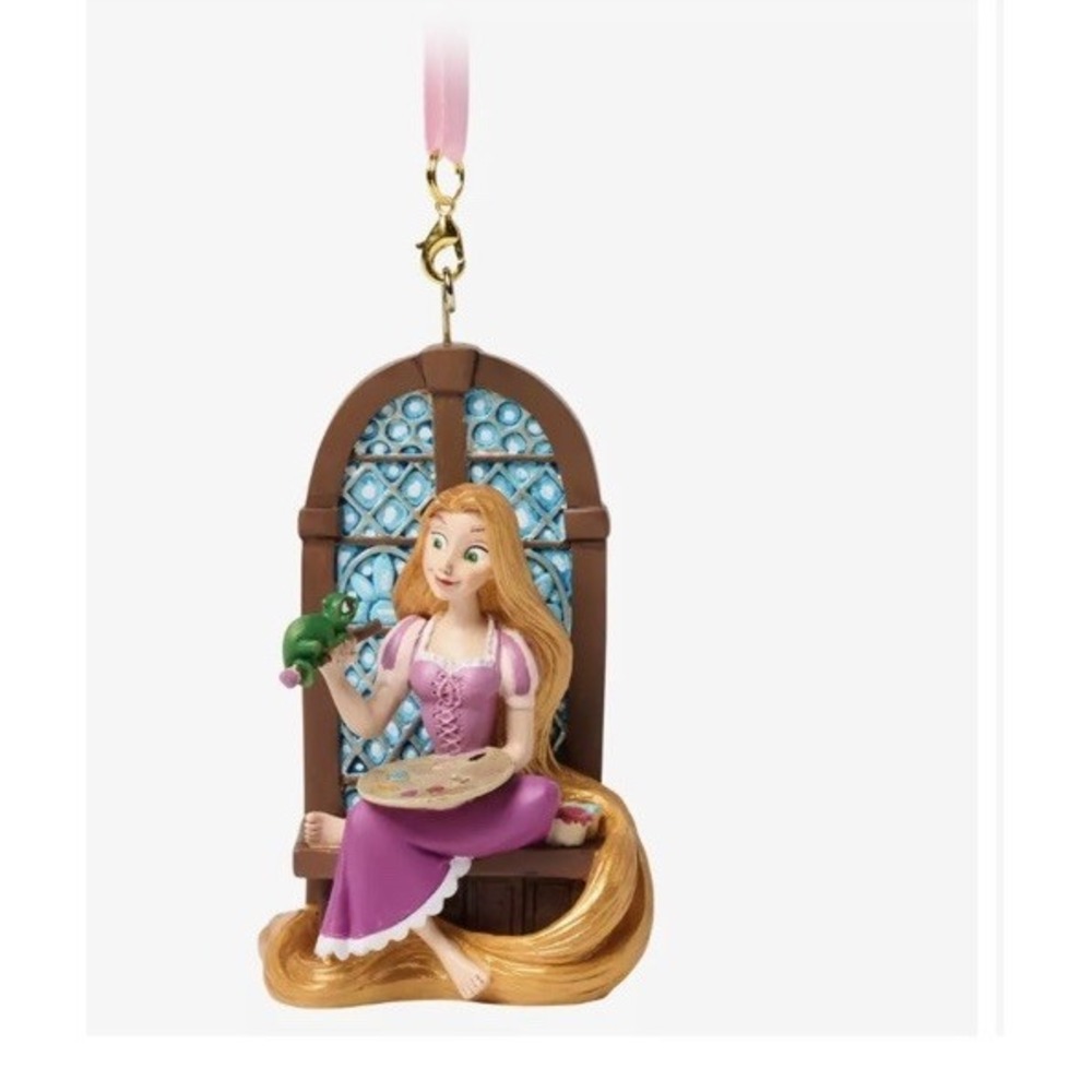 Disney Parks Store 2024 Rapunzel Tangled Seated Princess Sketchbook Ornament NWT